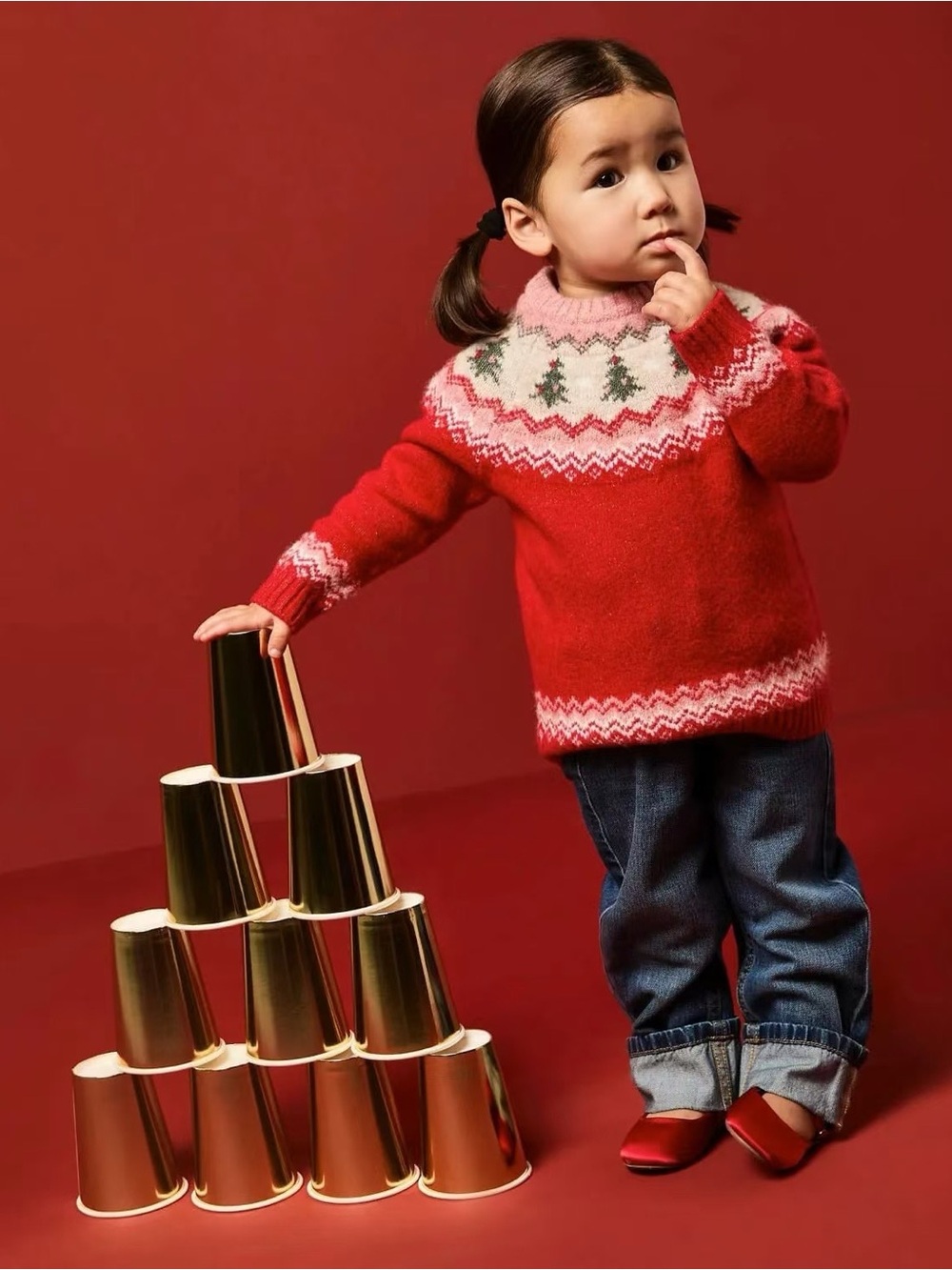 Kid’s Red Christmas Sweater 4-5T